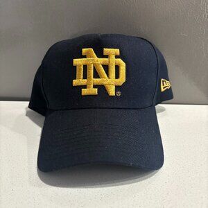 New Era 9FORTY Notre Dame Fighting Irish Adjustable Cap – Navy/Gold (Worn Once)